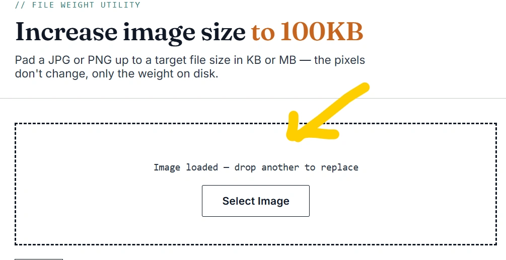 Increase Image Size to 100KB