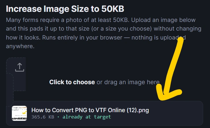 Increase Image Size to 50KB