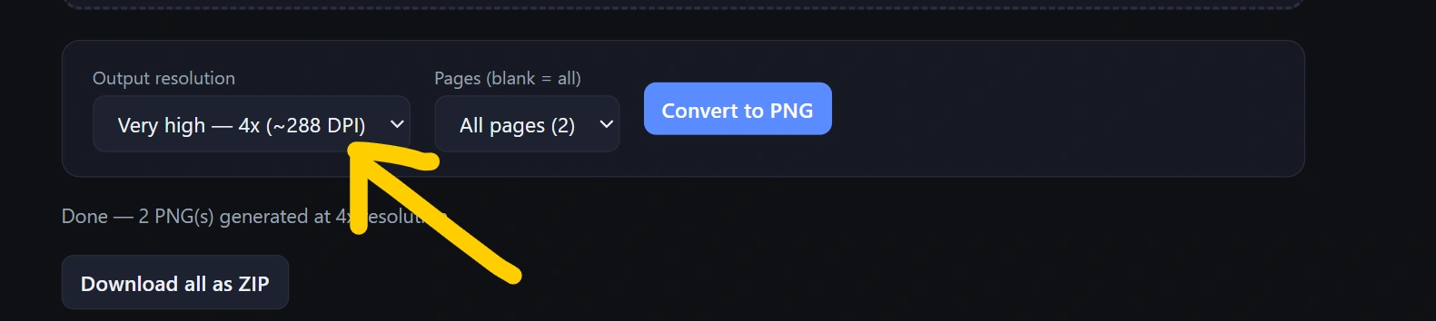 PDF to PNG High Quality