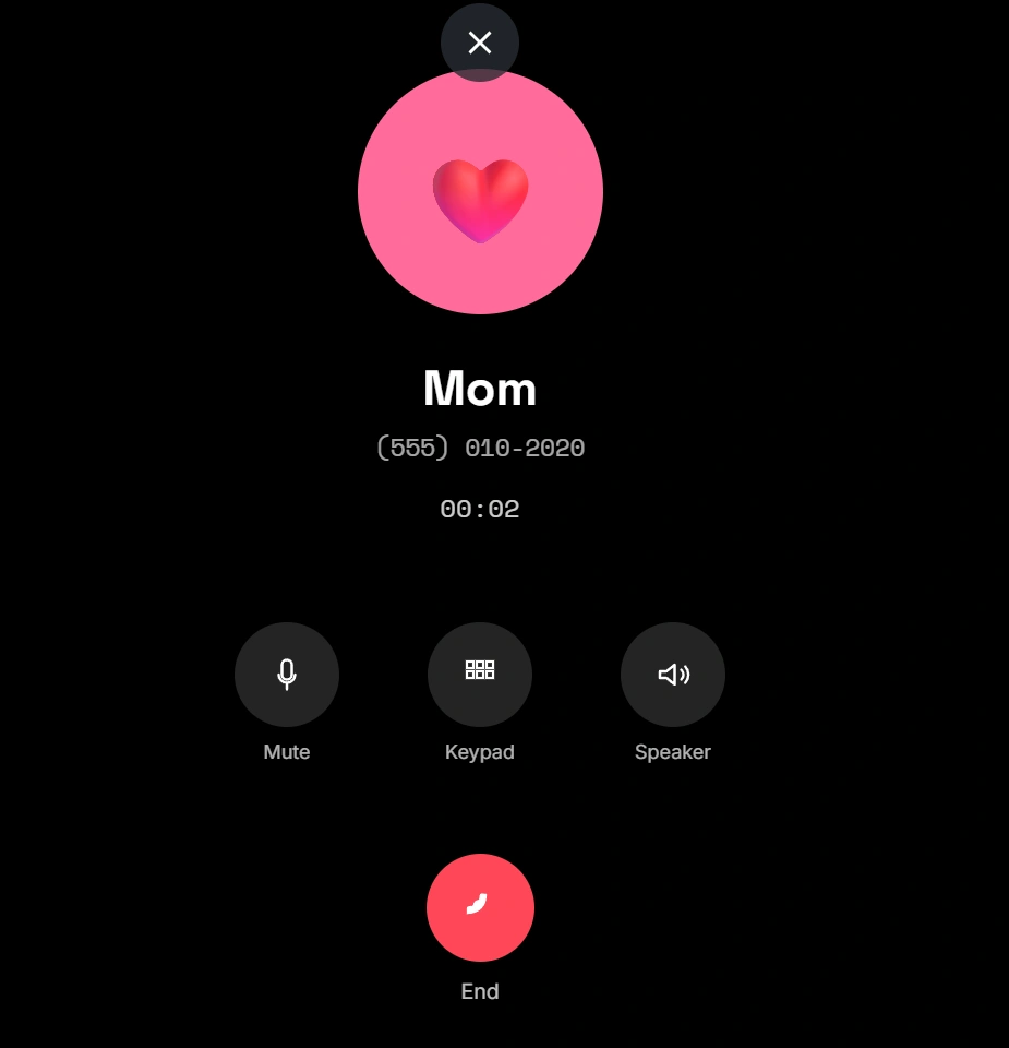 fake call