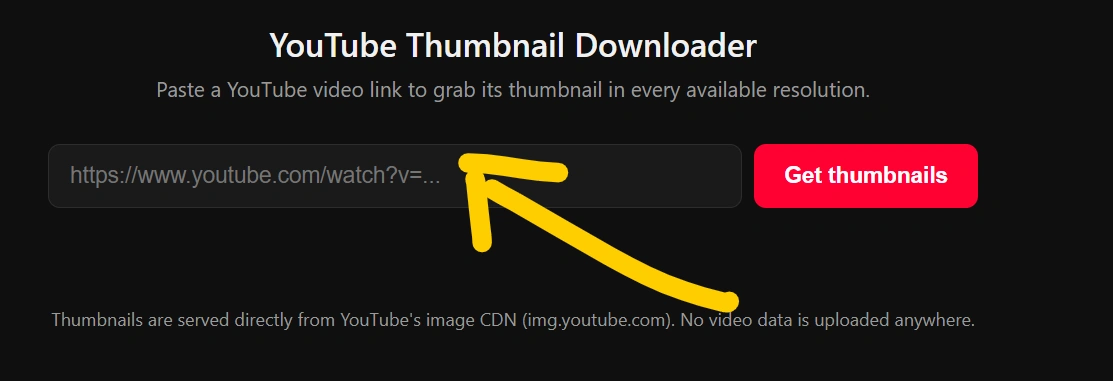 youtube thumbnail downloader