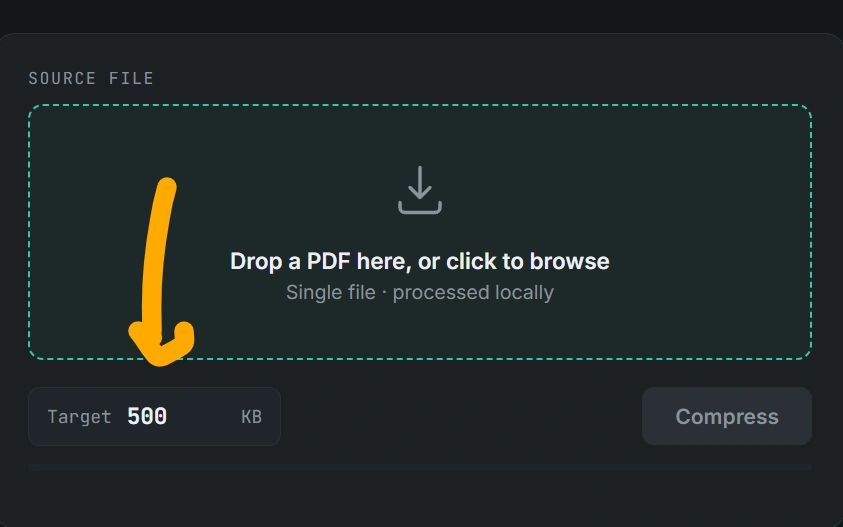 PDF Compressor to 500KB