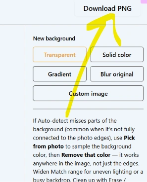 background change
