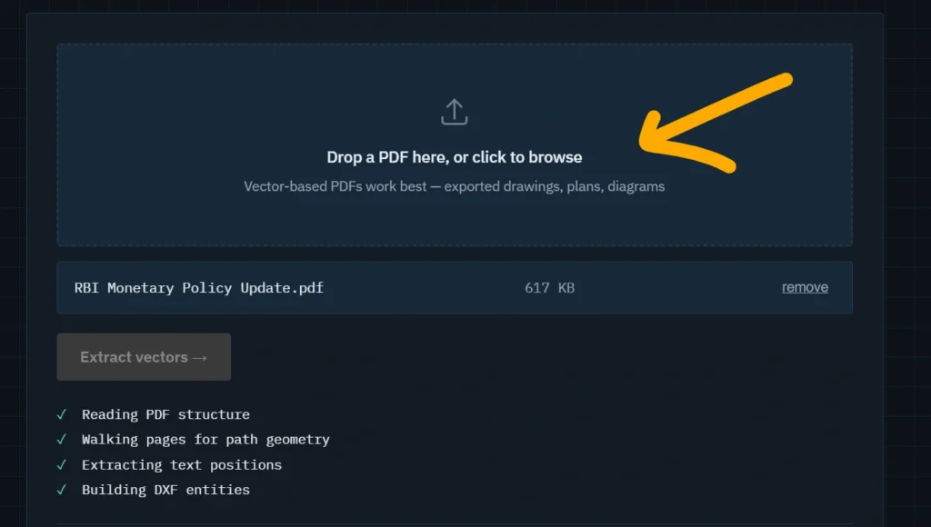 PDF to DWG Converter