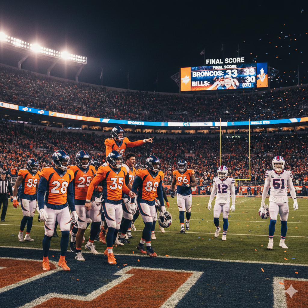 Broncos vs Bills: Bo Nix ne Josh Allen ko Pachada! Denver ki Romanchak OT Jeet aur AFC Championship ka Safar