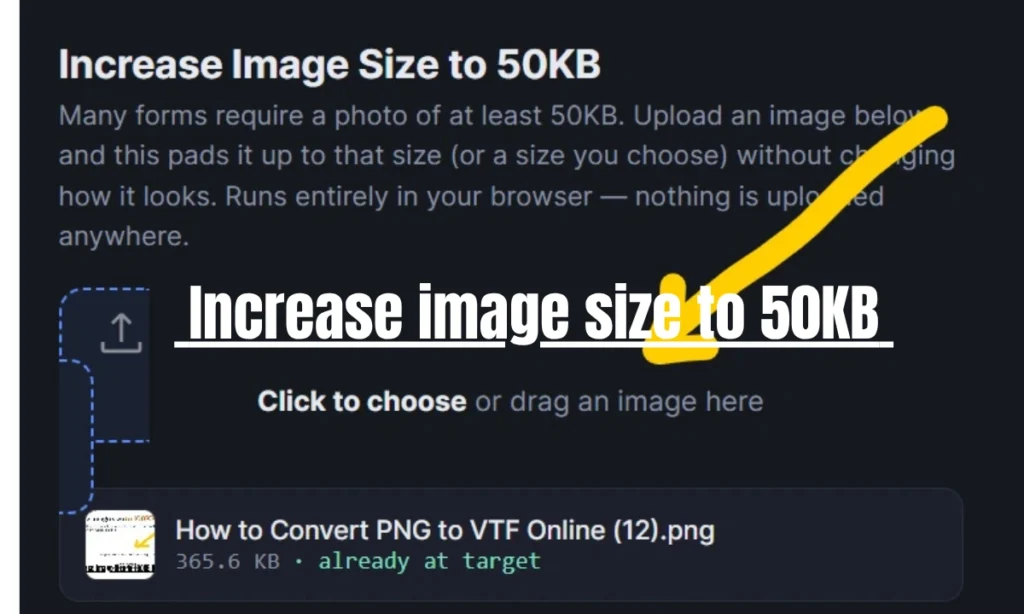 increase image size to 50kb